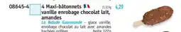 Maximo Maxi-bâtonnets vanille enrobage chocolat lait, amandes offre