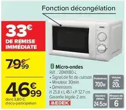 Carrefour Market Signal - micro-ondes offre