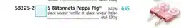 Maximo 6 Bâtonnets Peppa Pig offre