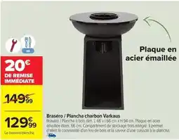 Carrefour Market Dim - brasero/ plancha charbon varkaus offre