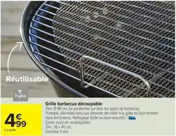 Carrefour Market Dim - grille barbecue découpable offre