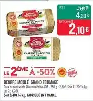 Match Grand fermage - beurre moulé offre