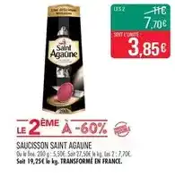 Match Saint agaune - saucisson offre