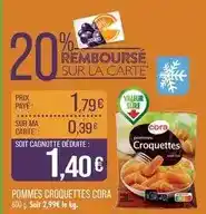 Match Cora - pommes croquettes offre