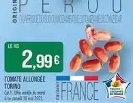 Match U - tomate allongee offre