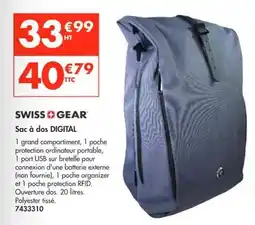 Plein ciel Sac Ă dos digital offre