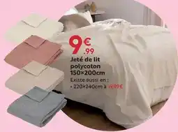 Maxi Bazar Jeté de lit polycoton offre