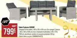 Bricorama Salon 5 places havane offre