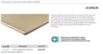 Risque de condensation réduit transmission