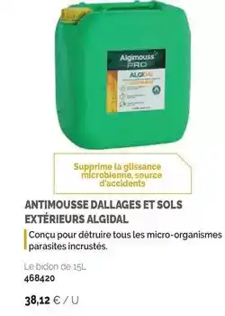 Samse Antimousse dallages et sols extérieurs offre
