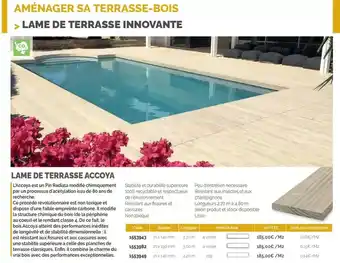 Samse Lame de terrasse innovante offre