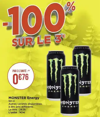 Géant Casino Monster monster energy offre