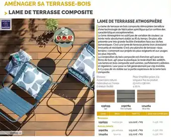 Samse Lame de terrasse atmosphere offre