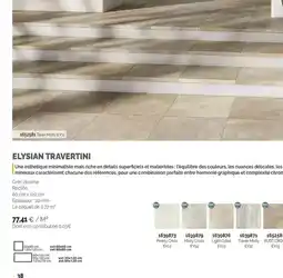 Samse Elysian travertini offre