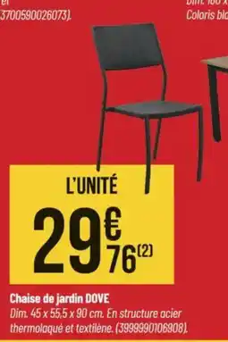 Bricorama Chaise de jardin dove offre