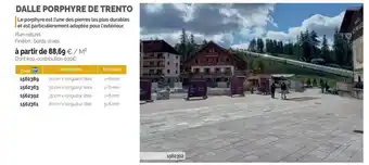 Samse Dalle porphyre de trento offre