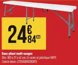 Bricorama Banc pliant multi-usages offre