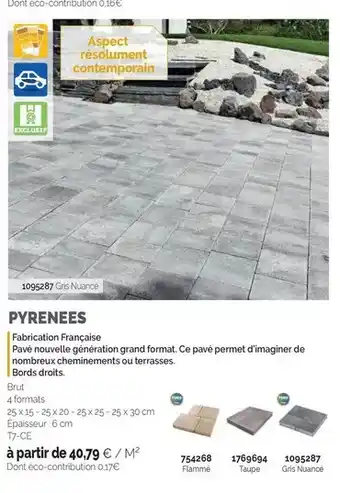 Samse Aspect résolument contemporain offre