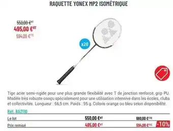 Casal Sport Raquette mp2 isomérique offre