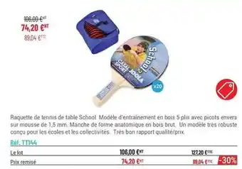 Casal Sport Raquette de tennis de table offre