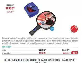 Casal Sport Raquette en bois 5 plis offre