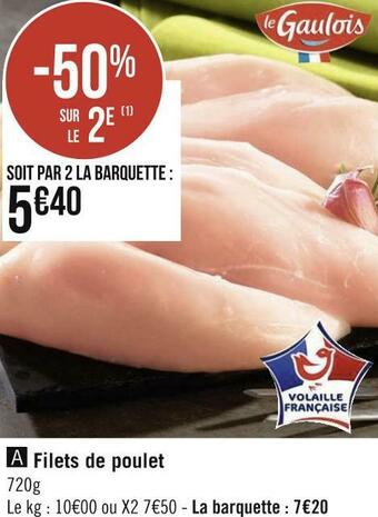 Géant Casino Filets de poulet offre