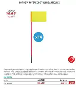 Casal Sport Poteaux référentmentaires en polypropyllants offre