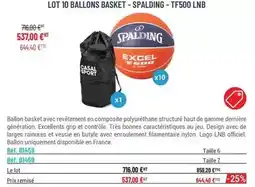 Casal Sport Spalding - ballon basket avec révetenen en composite polyurethane structure offre