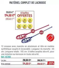 Casal Sport Complet - 12 crosses avec manche en aluminium et tête en matière offre