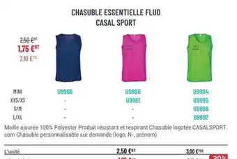 Casal Sport Maille - chasuel essential fluo offre