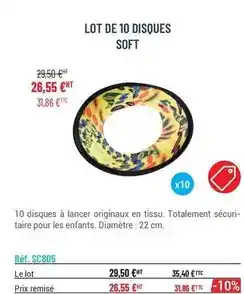Casal Sport Lot de 10 disques soft offre