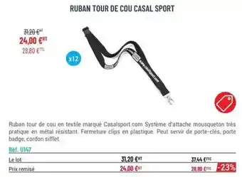 Casal Sport Ruban tour de cou casal sport offre