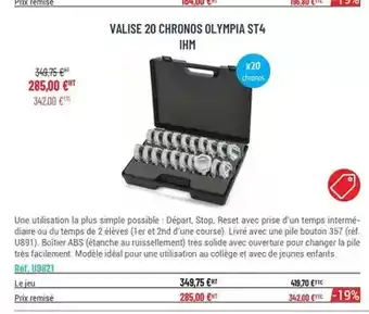 Casal Sport Olympia - valise 20 chronos st4 offre