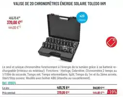 Casal Sport Valise de 20 chronomètres énergie solaire toledo ihm offre