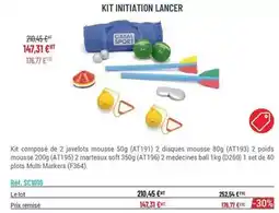 Casal Sport Kit initiation lancer offre