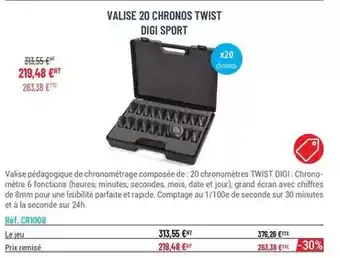 Casal Sport Valise 20 chronos twist digi sport offre