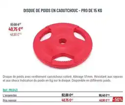 Casal Sport Disque de poids en caoutchouc offre