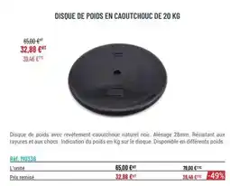 Casal Sport Disque de poids en caoutchouc offre
