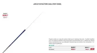 Casal Sport Tablette casel spot offre