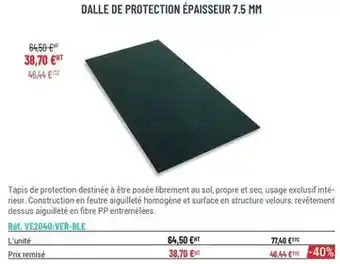 Casal Sport Tapis de protection desinfée à etre posée offre