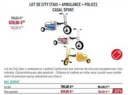 Casal Sport Lot de city (taxi + ambulance + police) offre