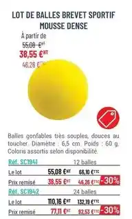 Casal Sport Lot de balles brevet sportif offre