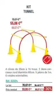Casal Sport Kit tunnel offre