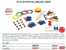 Casal Sport Equipement de jonglerie pedagoique pour un groupe de 20 enfants offre
