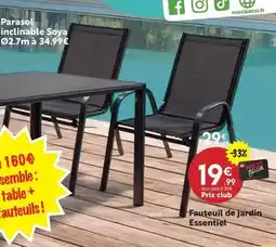 Maxi Bazar Parasol inclinable offre