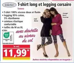 Norma T-shirt long et legging corsaire offre
