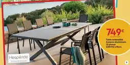 Maxi Bazar Table extensible acid none adminium 20 parts offre