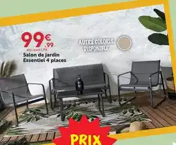 Maxi Bazar Salon de jardin essential 4 places offre