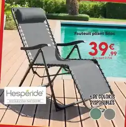 Maxi Bazar Fauteuil pliant silos offre