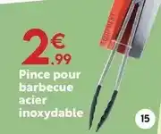 Maxi Bazar Pince pour barbecue acier inoxydable offre